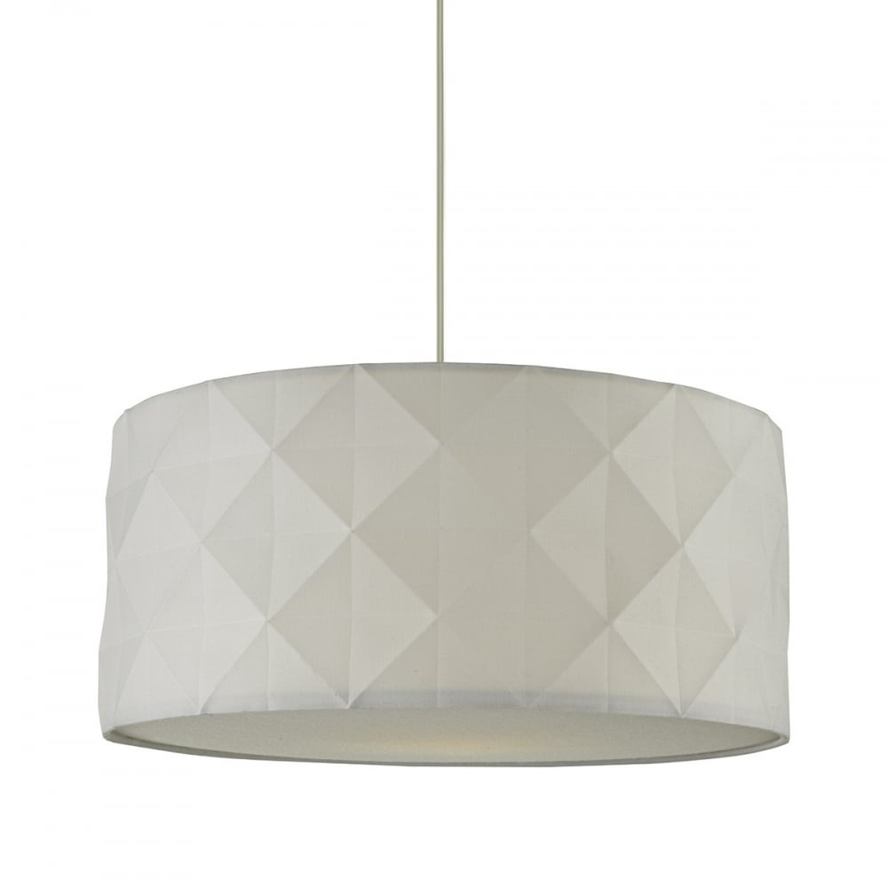Faceted 40cm Easy Fit Shade White