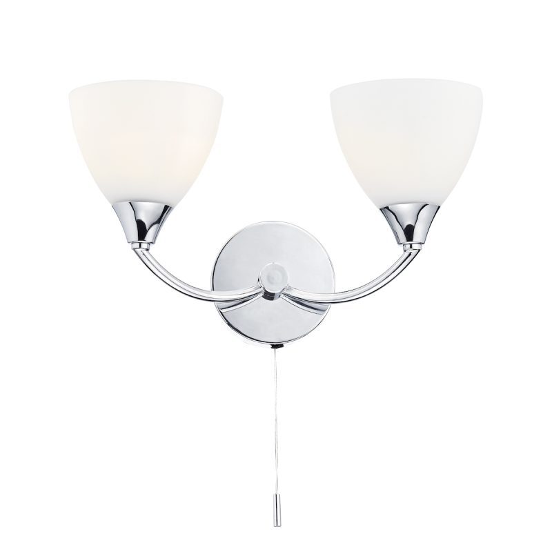 DTAW100950LED Tawa Twin LED Wall Light Chrome