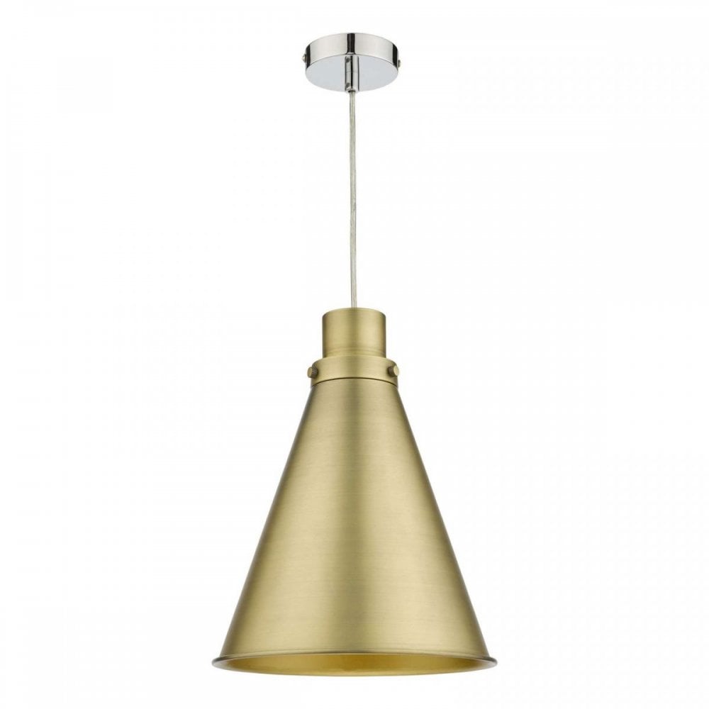 Cone Easy Fit Pendant Aged Brass