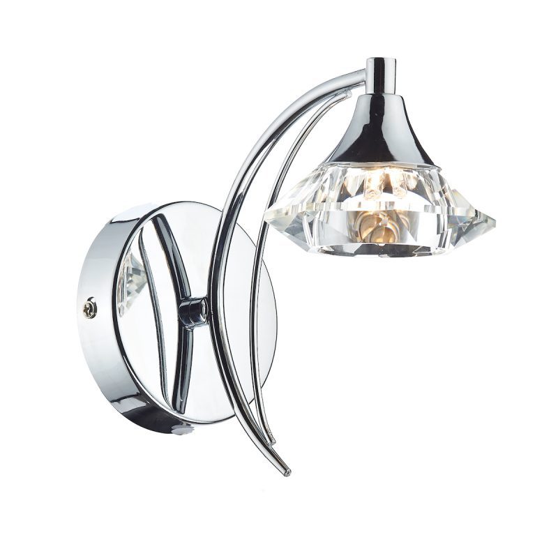 DTUL100750 1 Light Polished Chrome Wall Light