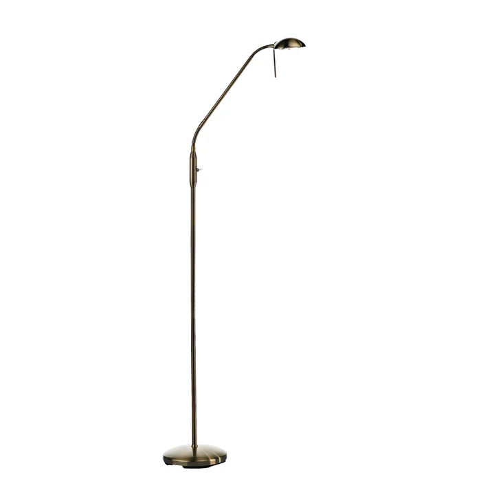 Antique Brass Floor Reading Lamp | Floor Reading Lamps