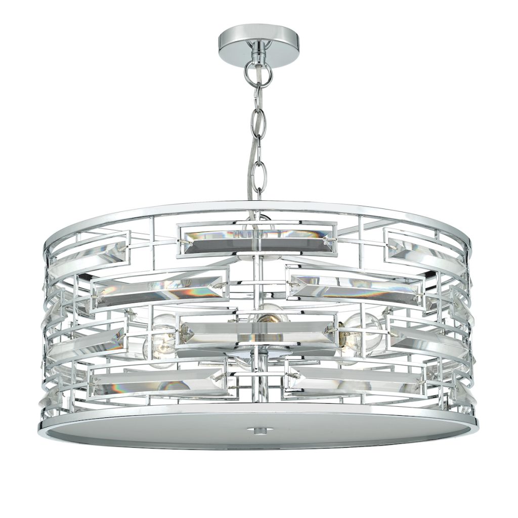 Eves 6 Light Pendant chrome