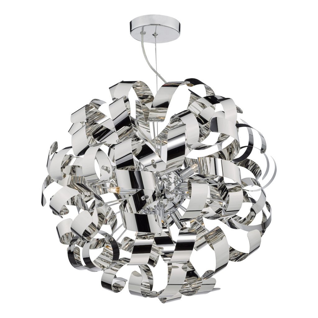 MEDUSA 9 Light Ball Pendant Polished Chrome