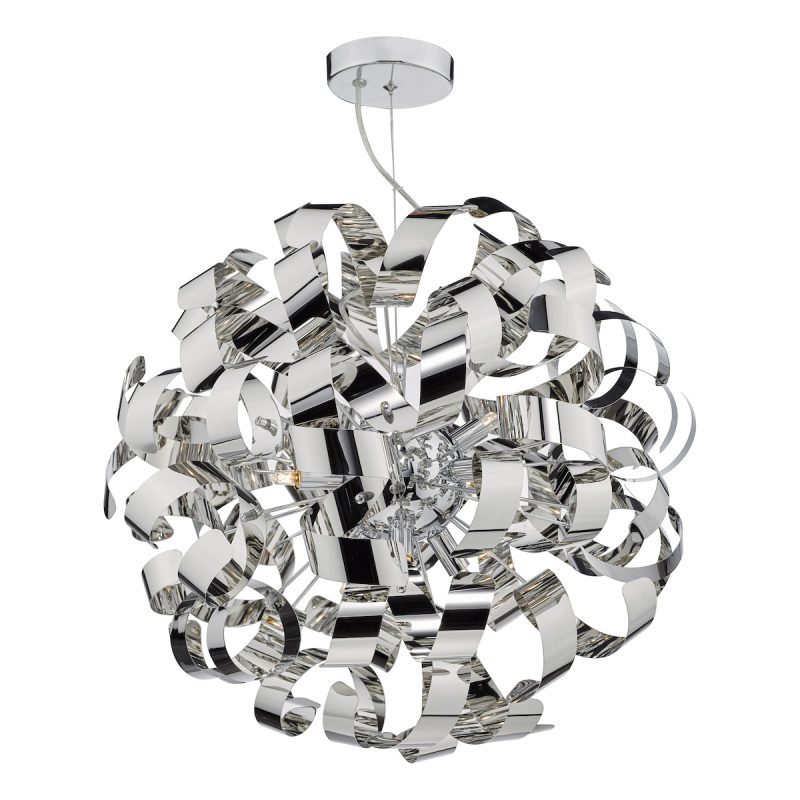MEDUSA 9 Light Ball Pendant Polished Chrome