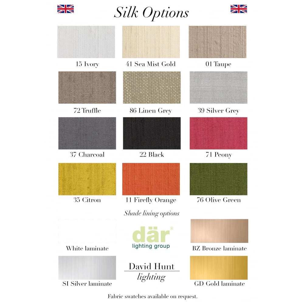 David Hunt DOR1599 Doreen 15 Light PEWTER/ Black Silk Shades - Image 2