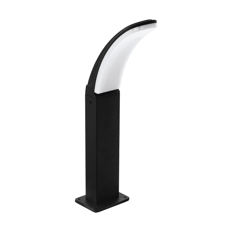 4198151 Curve Bollard Small Black