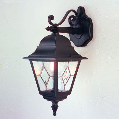 NR2 Norfolk Wall Lantern Black