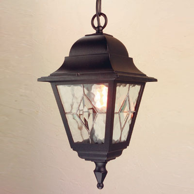 Outdoor Hanging Lantern Black