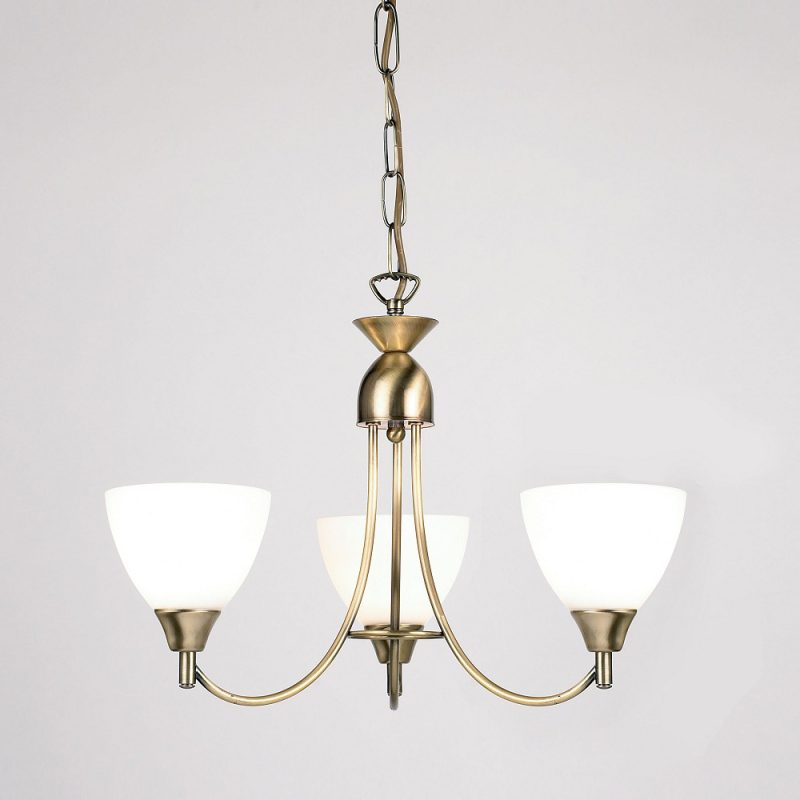 3118053AN Ana 3 Light Pendant Antique Brass