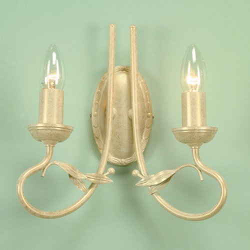 Elstead OV2 Olivia Twin Wall light Ivory Gold