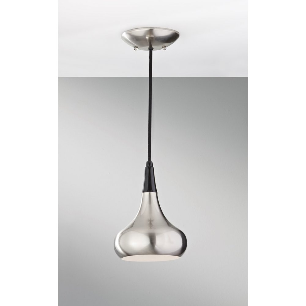 Beso Brushed Steel Pendant