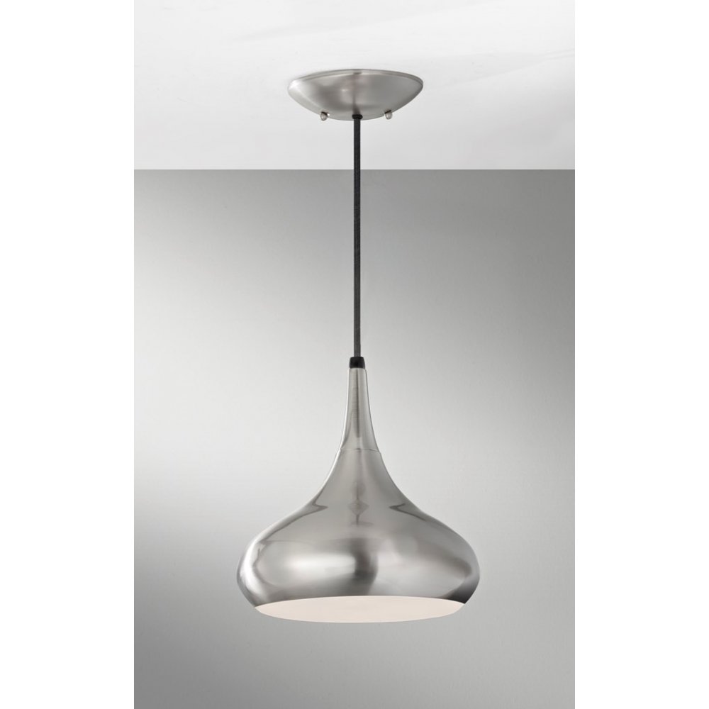 Beso Brushed Steel Pendant