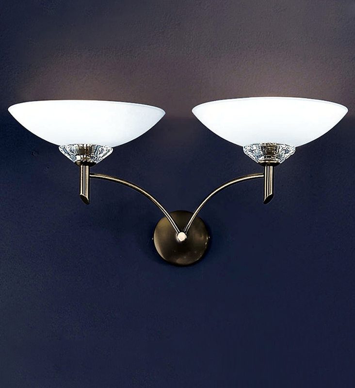 Franklite FL2010/2 Fizz twin Wall Light Bronze