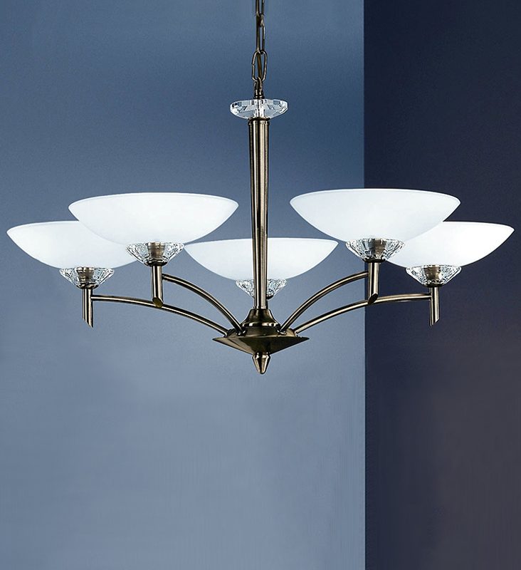 Franklite FL2010/5 Fizz 5 light Ceiling Light Bronze