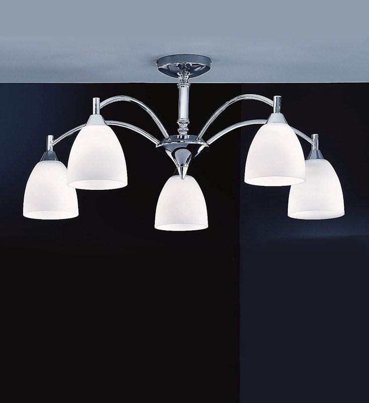 4120875 5 Gemma 5 light Chrome Ceiling Light
