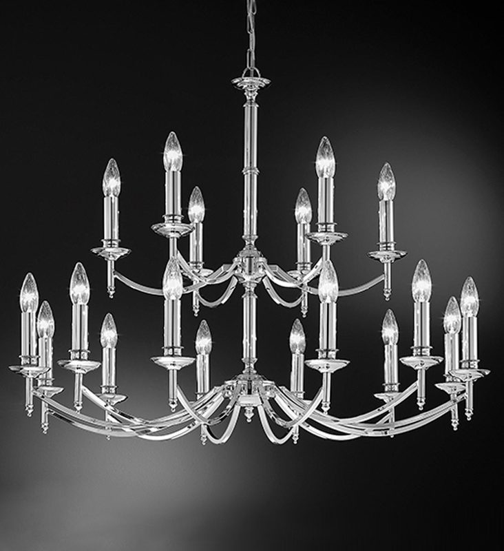 Franklite FL2090/18 Petrushka 18 light chandelier Chrome
