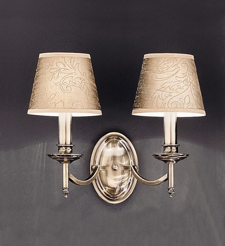 Franklite FL2091/2 Petrushka twin wall light Bronze
