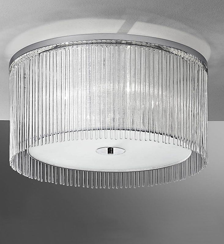 Franklite FL2190/4 Eros 4 light ceiling light chrome 60cm