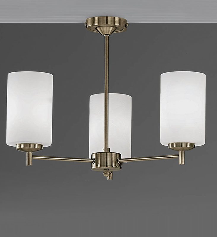 Franklite FL22723 Decima 3 light Bronze Ceiling Light
