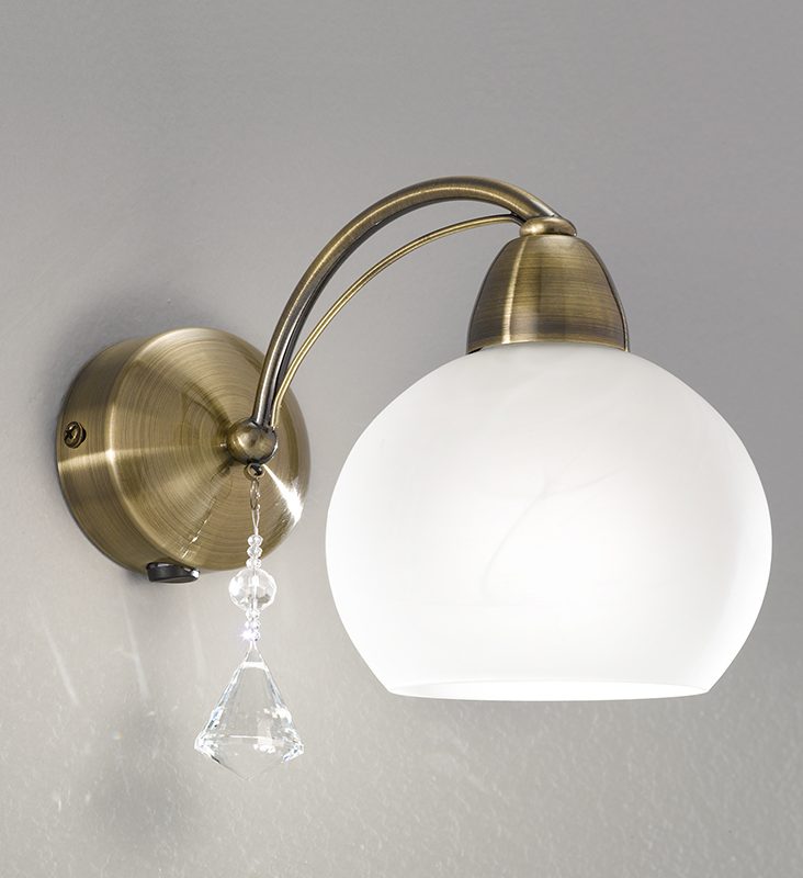 4122781 Theo 1 Light Bronze Wall Light