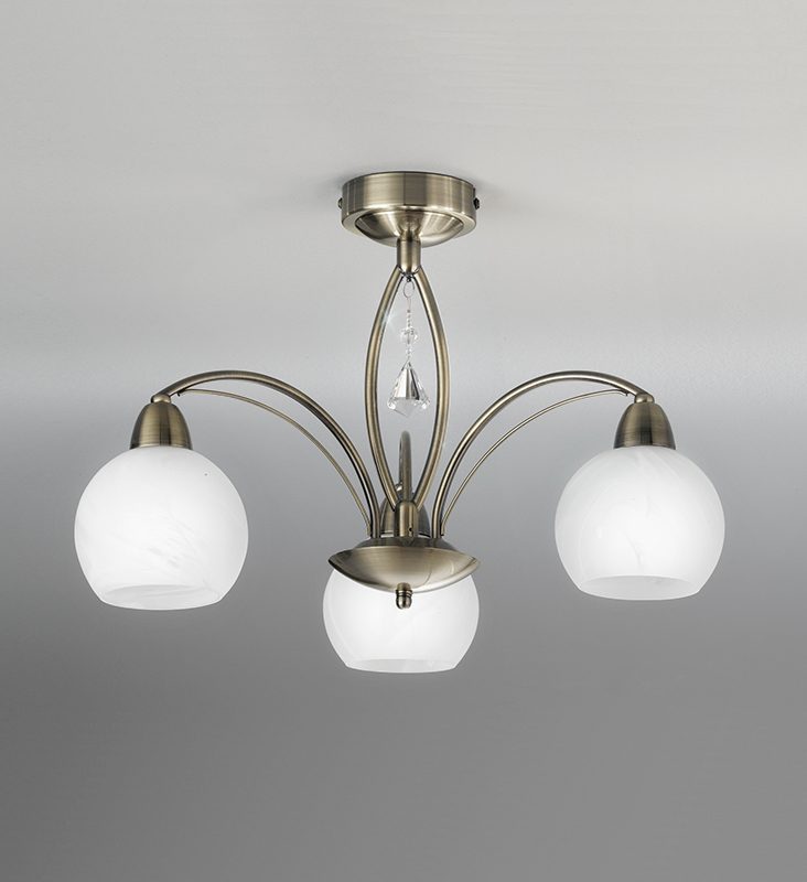 4122783 Theo 3 Light Bronze Ceiling Light