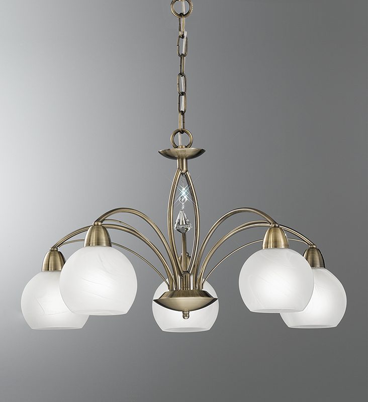 4122785 Theo 5 Light Bronze Ceiling Light