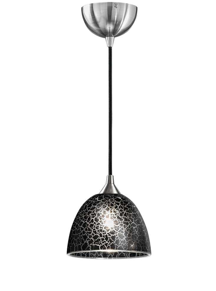 Kitchen Island Pendant Lights | Small Black Glass Pendant