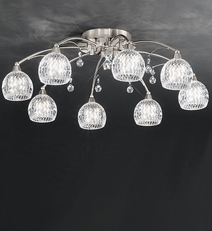 Satin Nickel Ceiling Light