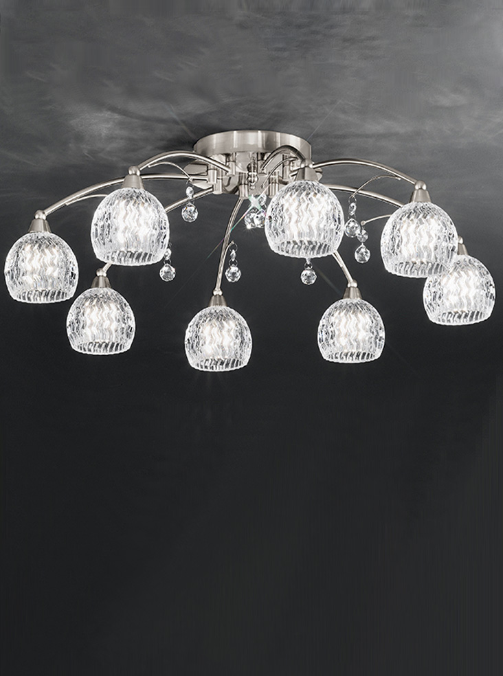 Satin Nickel Ceiling Light
