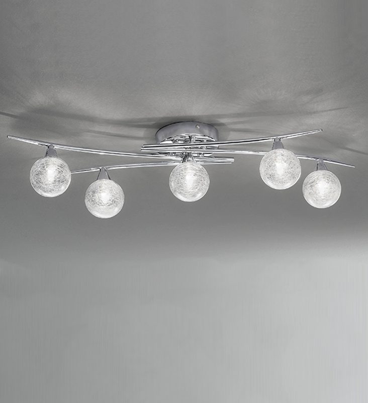 Polished Chrome Ceiling Light | 5lt Ceiling Light Chrome