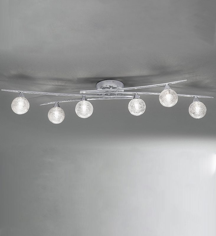 Polished Chrome Ceiling Lights | 6lt Ceiling Light Chrome