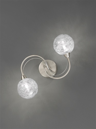 Satin Nickel Wall Light | Spyro 2lt Wall Light