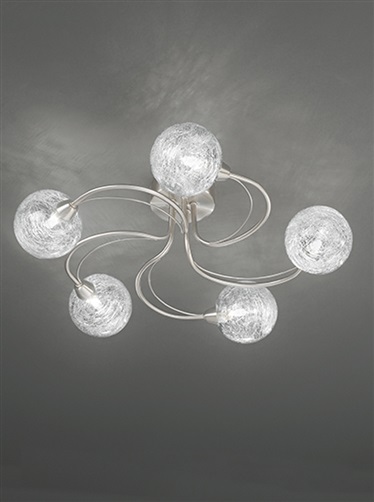 Satin Nickel Ceiling Lights | Nickel 5lt Ceiling Light 