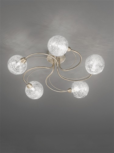 Brass Ceiling Light | 5lt Light Antique Brass