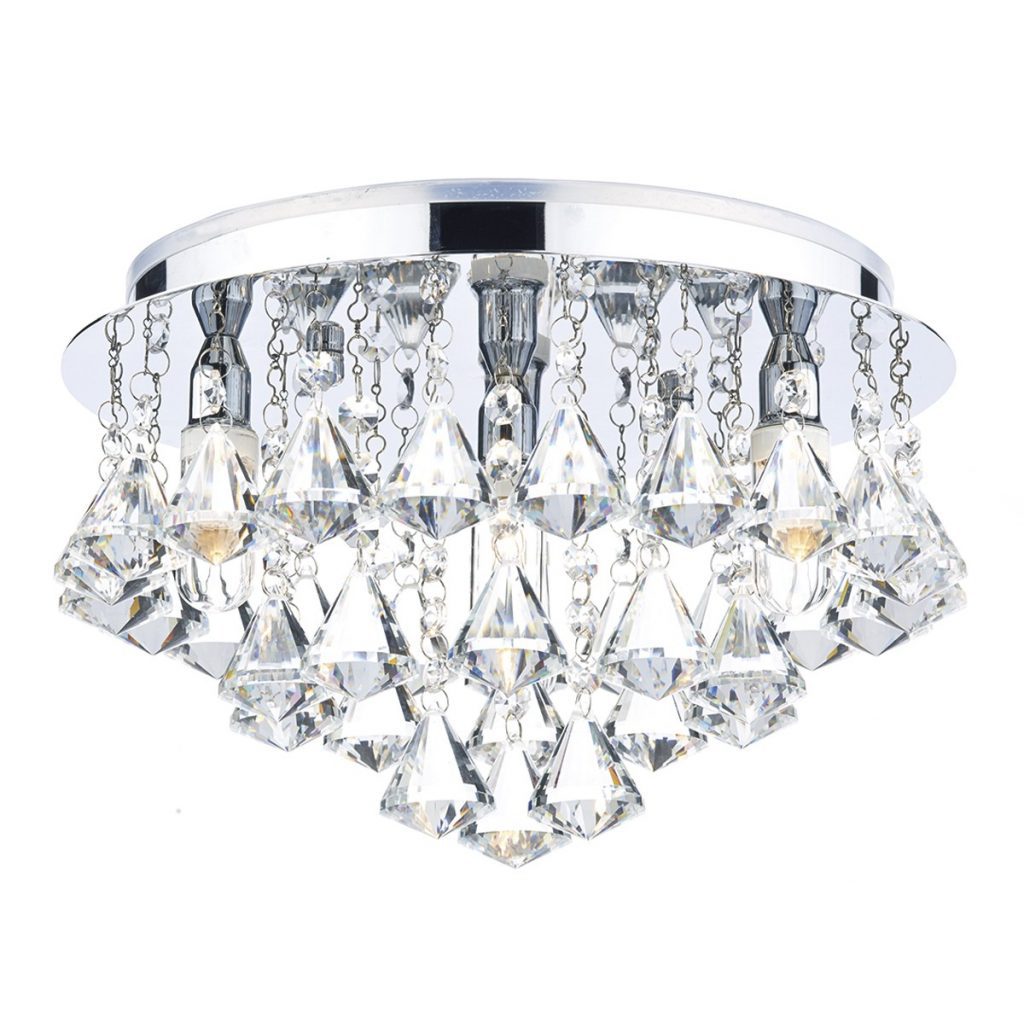 Drift 4 light Crystal Bathroom Ceiling light IP44