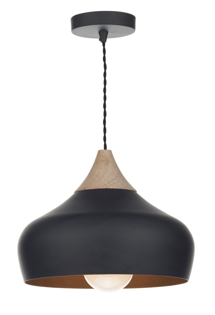 Single Pendant Matt Black