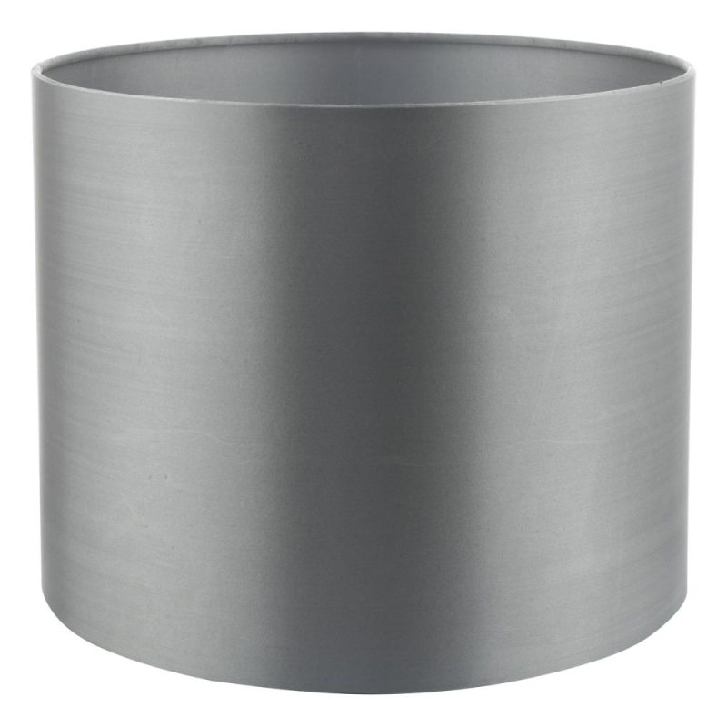 DAR HIL0539 Grey faux silk shade