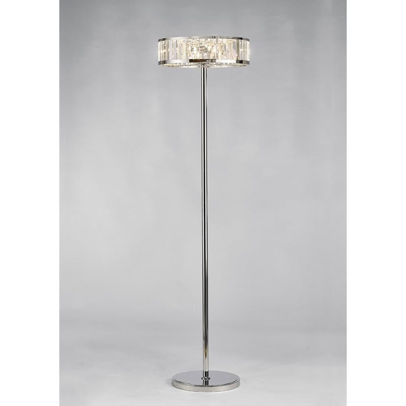 Diyas IL30177 Torre Crystal Floor Lamp