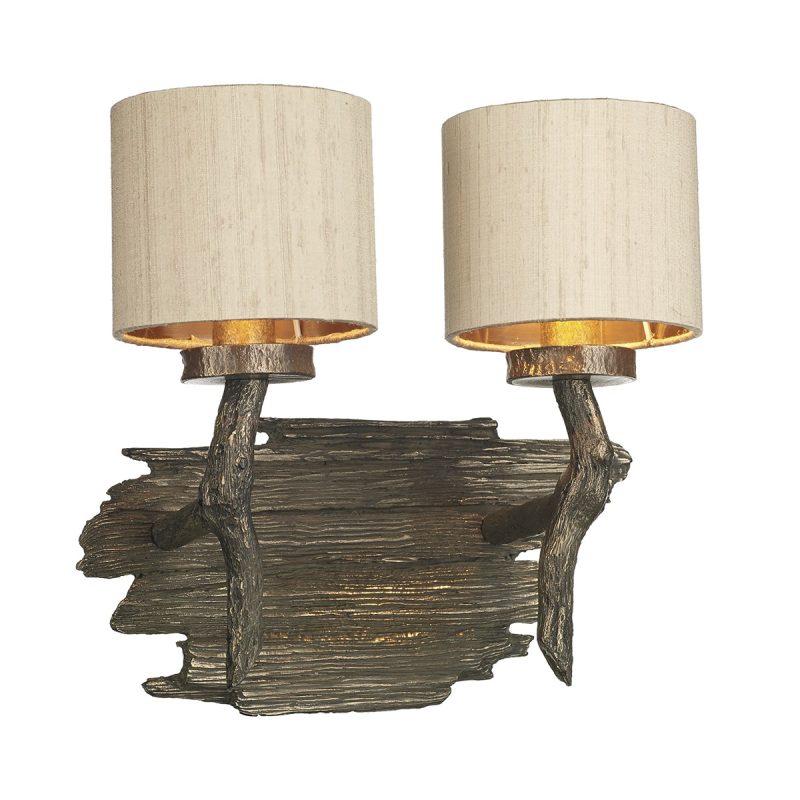 David Hunt JOS0901 Joshua Twin Wall light Bronze