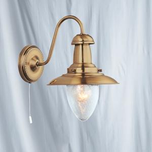 Antique Brass Wall Light | Searchlight 5331-1AB Fisherman