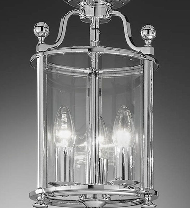 Franklite LA7000/3 Pasillo 3 Light Polished Chrome Lantern