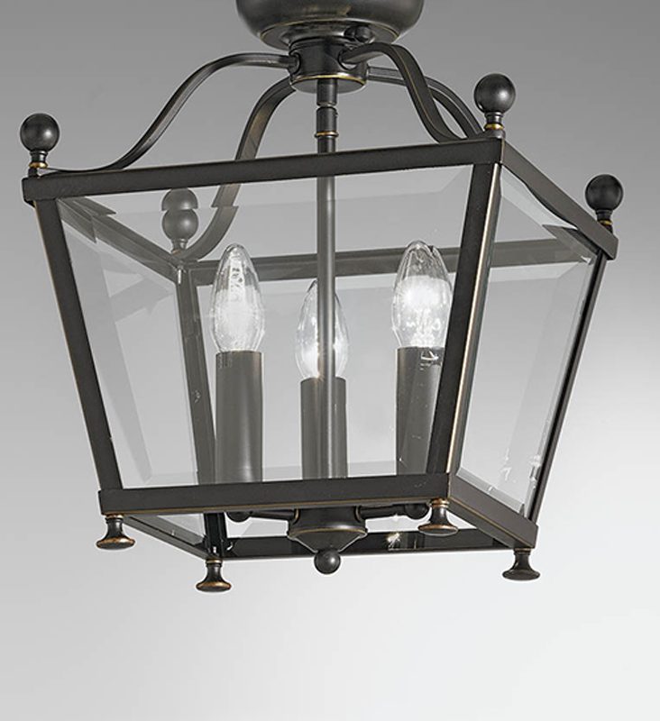 Franklite LA7004/3 Atrio 3 Light Bronze Lantern