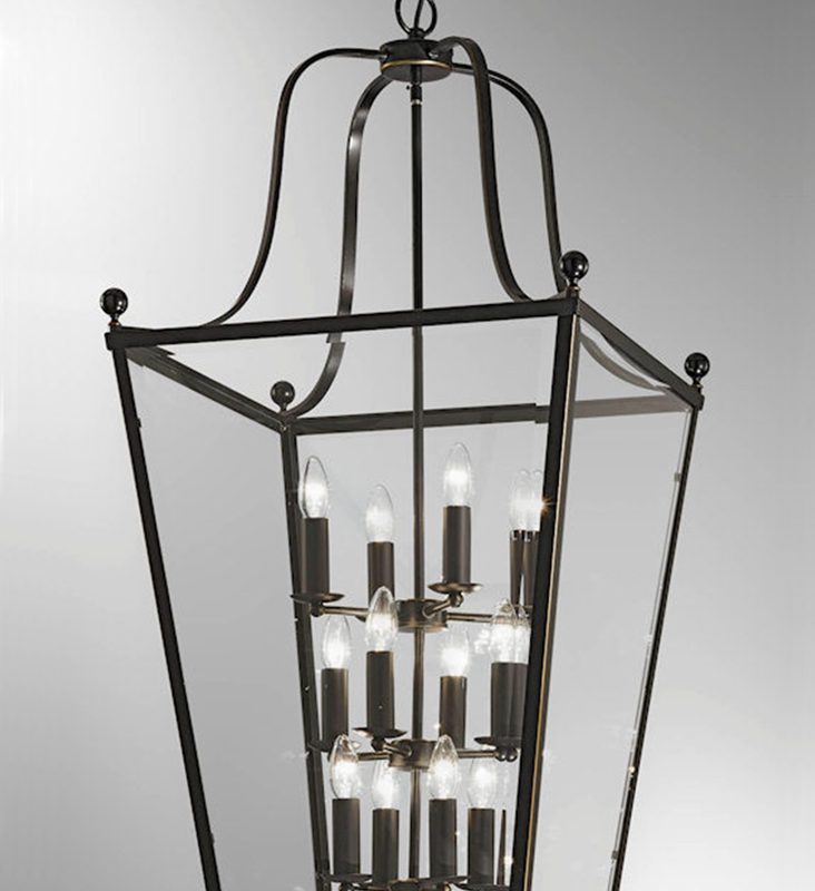 Franklite LA7005/12 Atrio 12 Light Bronze Lantern