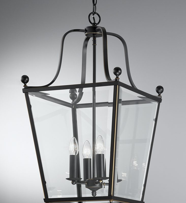 Franklite LA7005/4 Atrio 4 Light Bronze Lantern