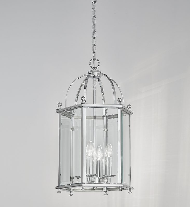 Franklite LA7008/4 Madison 4 Light Polished Chrome Lantern