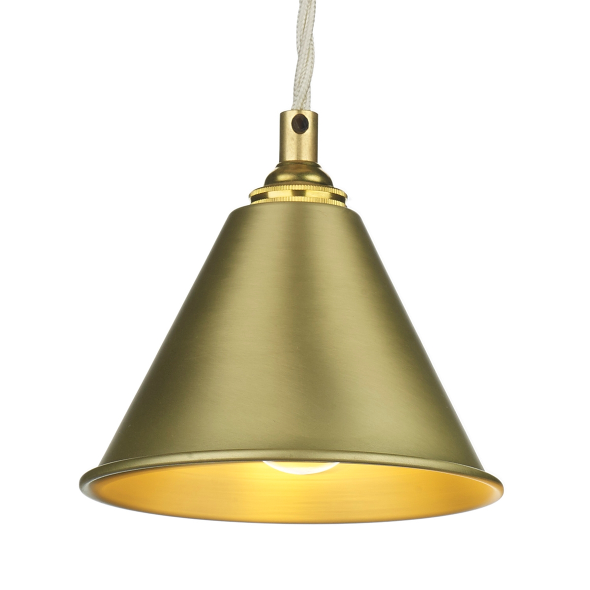 David Hunt LON0140 London Single Pendant Butter Brass - Image 2