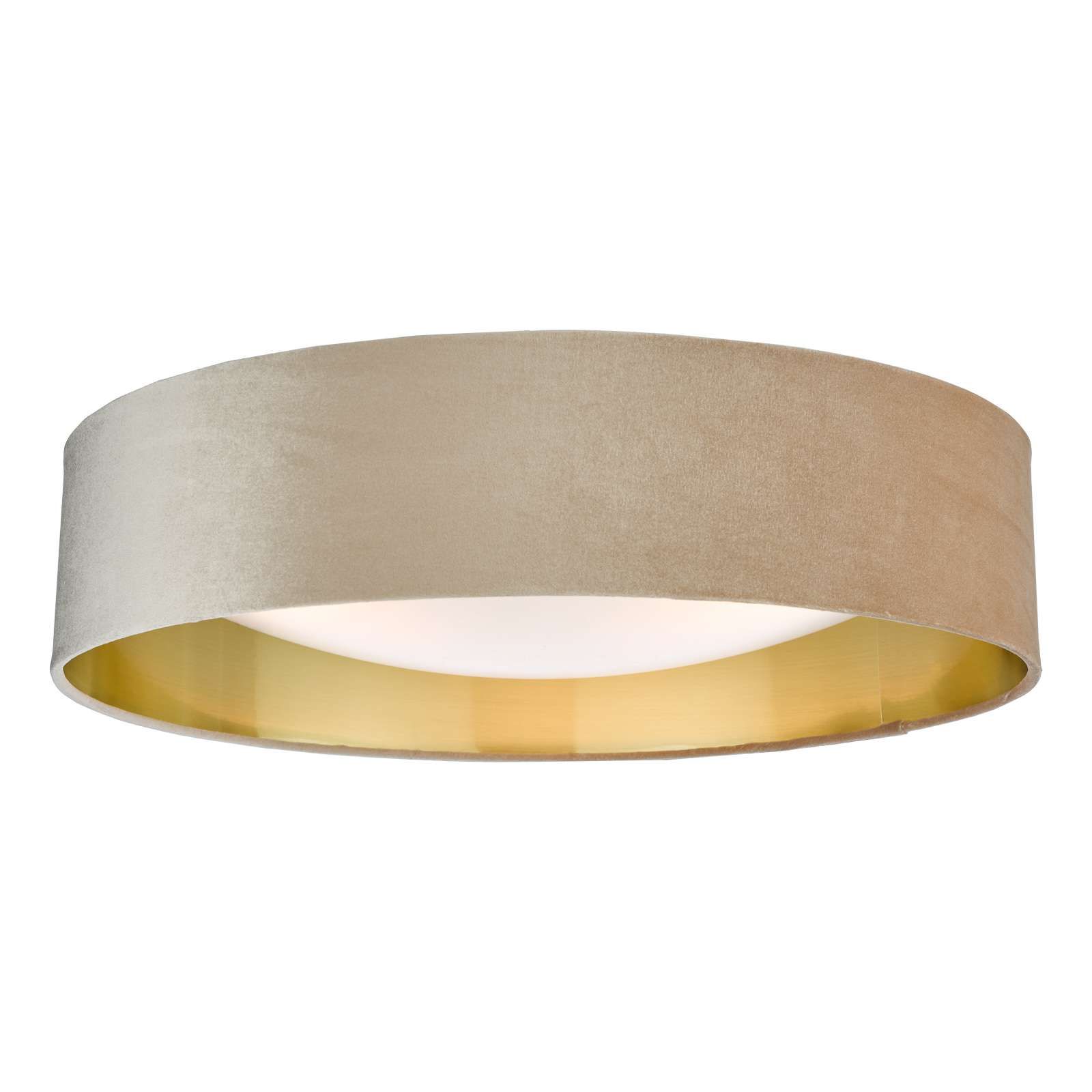 Taupe Drum Ceiling Light