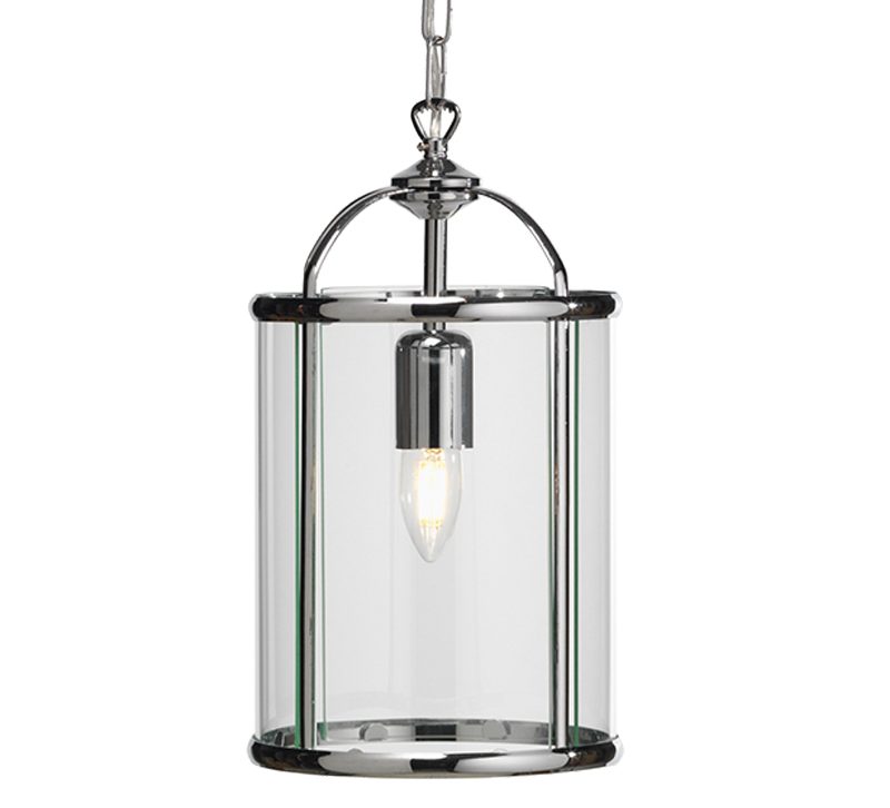 O553511 1 Light Polished Chrome Ceiling Lantern