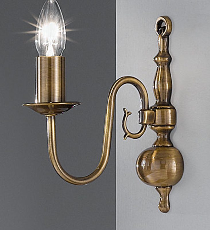 Franklite PE7931 Halle Single light wall light Bronze