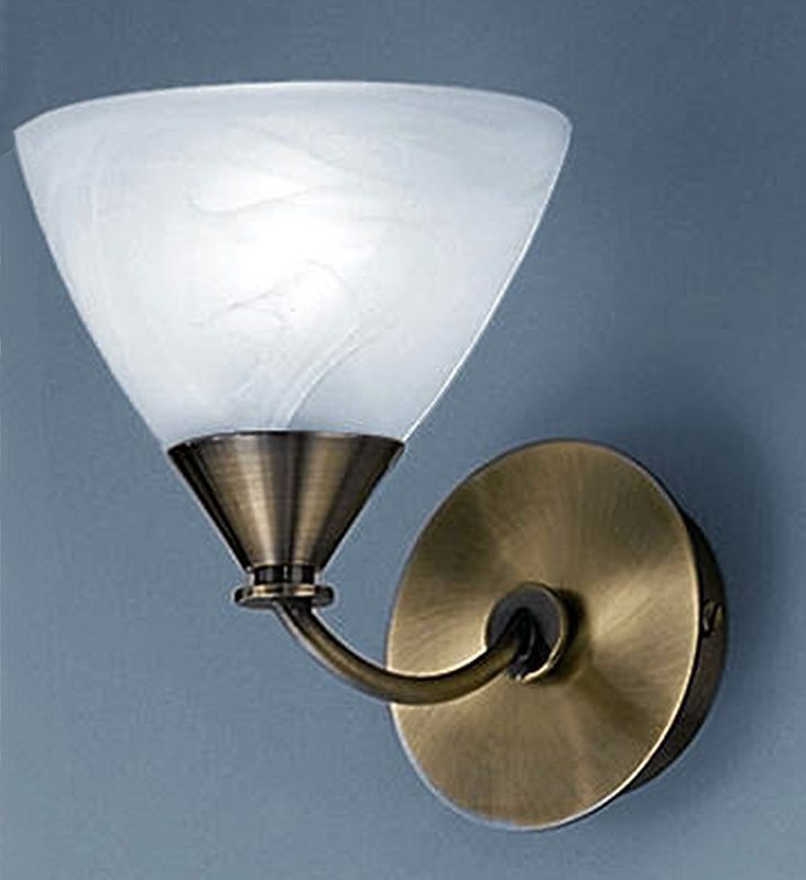 Franklite PE9661/786 Meridian Single wall light Brushed Bronze